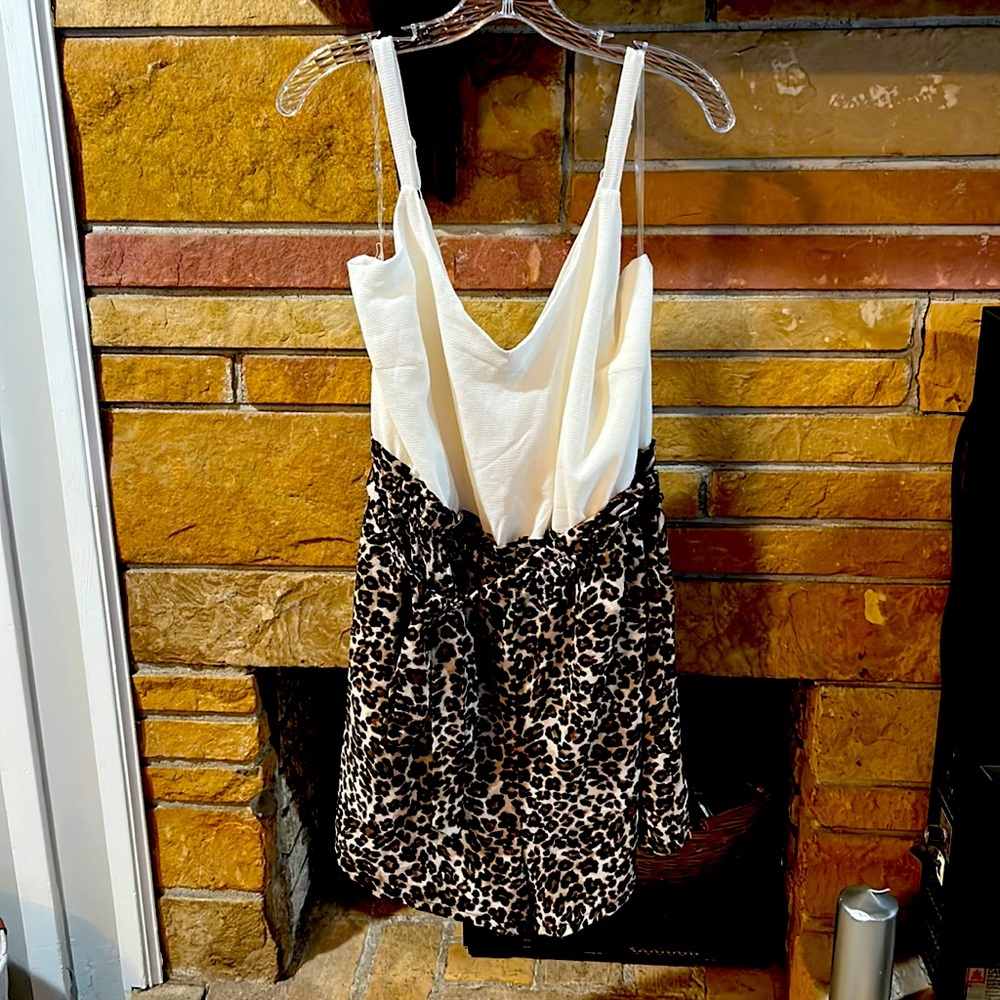 Leopard Romper Sz 1X